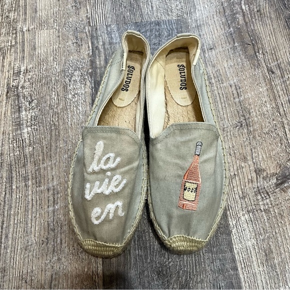 Soludos La Vie En Rosé Smoking Platform Espadrille Shoes - Picture 3 of 6